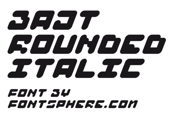 Bajt Rounded: A Modern All-Caps Display Typeface