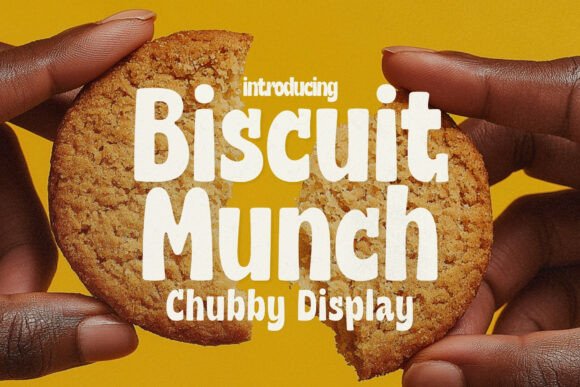 Biscuit Munch: A Cozy Display Font for Sweet Designs
