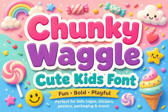 Chunky Waggle: A Fun and Bold Display Typeface