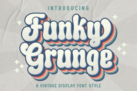 Discover Funky Grunge: A Vintage Display Typeface