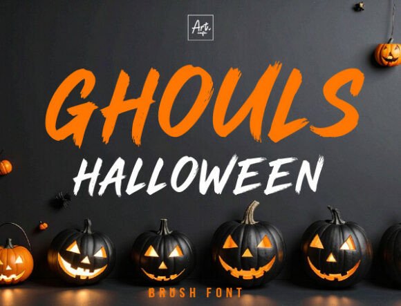 Ghouls Halloween: A Striking Display Font for Bold Design