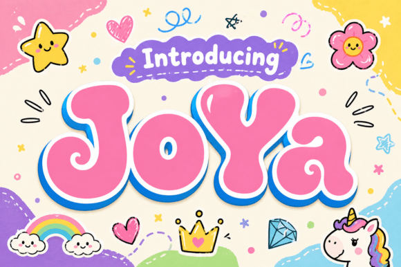 Joya: A Vibrant Retro Display Font for Modern Design
