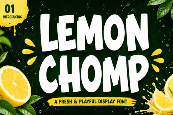 Lemon Chomp: A Zesty Display Font for Vibrant Design