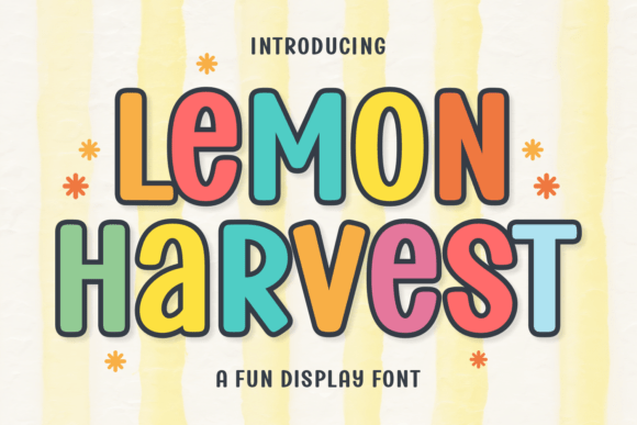 Lemon Harvest: A Charming Display Font for Creative Projects