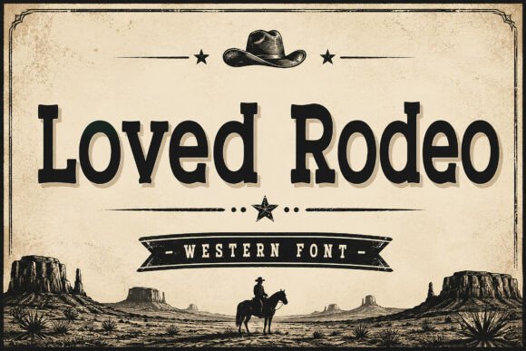 Loved Rodeo: A Western Font with Authentic Rustic Charm