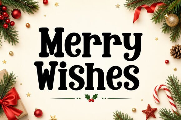Merry Wishes: The Holiday Font That Brings Cheer to Every Design