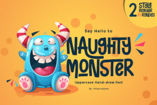 Naughty Monster: A Font with Friendly Character