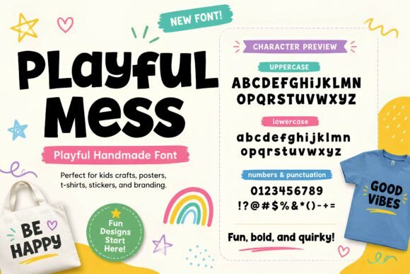 Playful Mess: A Font That Brings Joyful Energy to Every Project