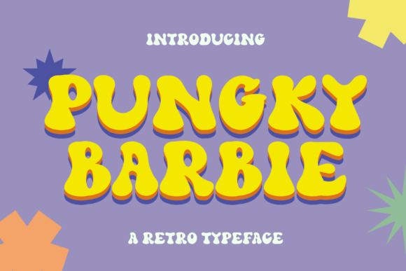 Pungky Barbie: A Joyful Display Typeface for Creative Projects