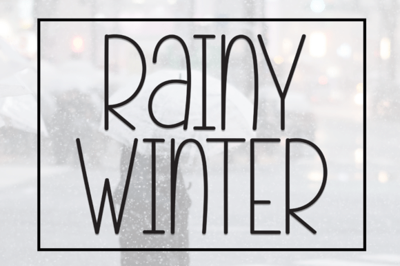 Rainy Winter: A Handwritten Font for Creative Projects