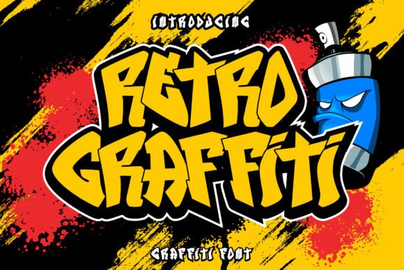 Retro Graffiti: Bold Urban Typography for Creative Projects