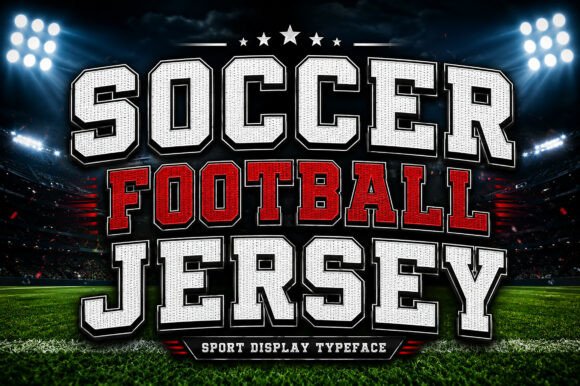 Soccer Football Jersey: Dynamic Display Font