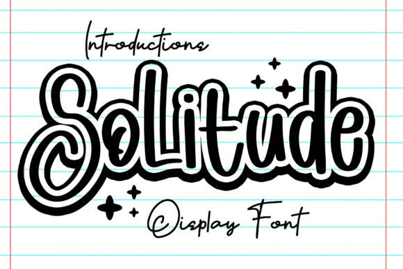 Solitude: A Charming Display Font for Joyful Designs