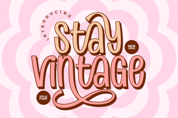Stay Vintage: A Playful Retro Font for Modern Designs
