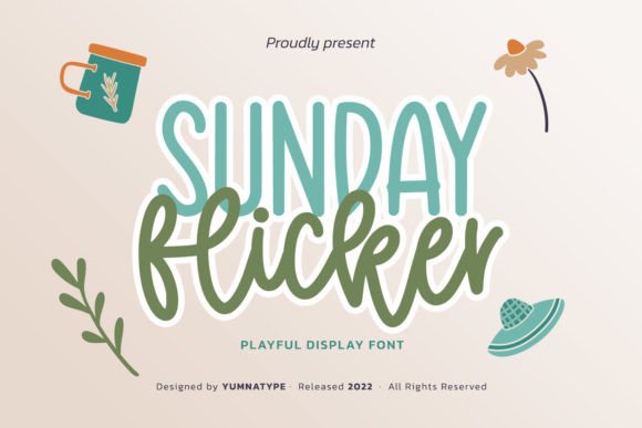 Sunday Flicker: A Handwritten Font for Creative Projects