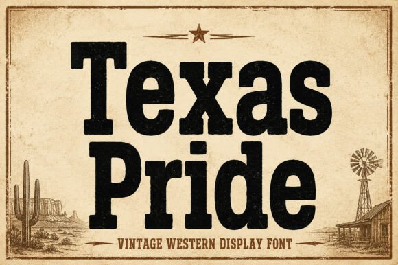 Texas Pride: A Bold Western Typeface