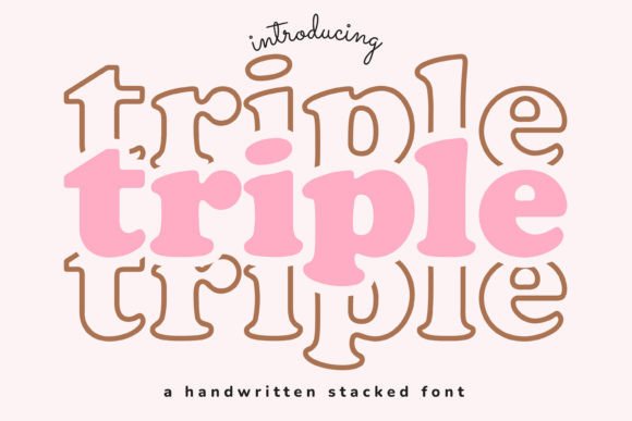 Triple: A Cool Display Font for Modern Creators