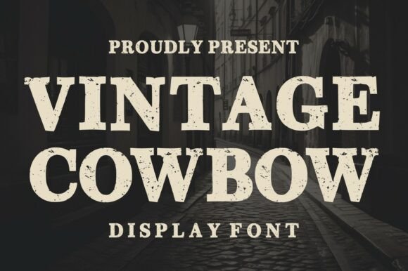 Vintage Cowboy: Bold Western Typeface for Authentic Design