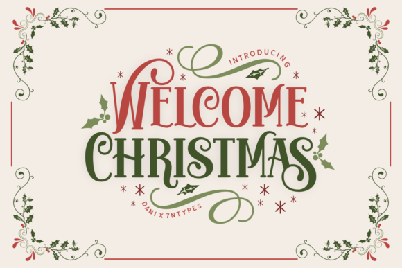 Welcome Christmas: A Festive Font for Holiday Designs