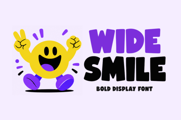 Wide Smile: A Font Full of Cheerful Energy