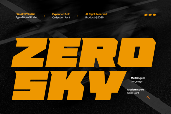 Zero Sky: A Bold Font for Speed and Innovation
